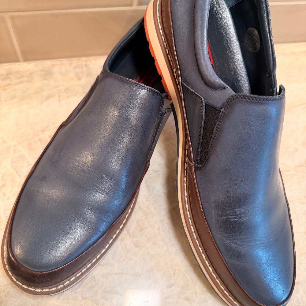 Pikolinos Mens Berna Loafer Blue/Brown Leather Slip On, 46 EU, Size 12 D (US)